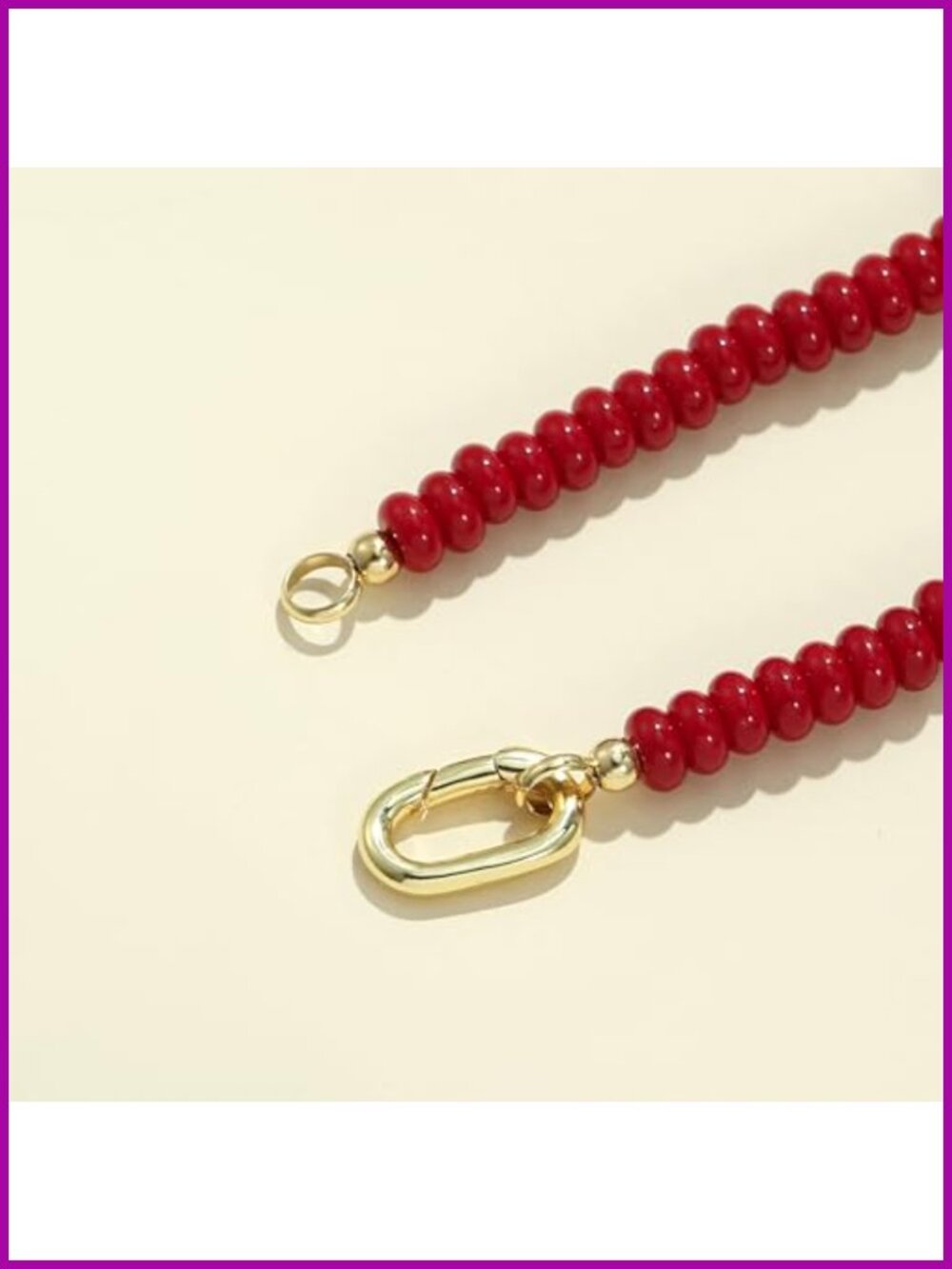 Boho Choker Necklace, Natural Stone Beaded Necklace for Women, Layering Jewelry - Picture 5 of 6